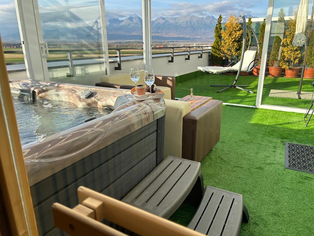 Tatra Billetee Apartman S Luxusnym Vyhladom Na Vysoketatry A Sukromnym Wellness โปปรัด ภายนอก รูปภาพ