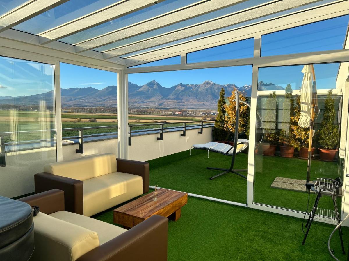 Tatra Billetee Apartman S Luxusnym Vyhladom Na Vysoketatry A Sukromnym Wellness โปปรัด ภายนอก รูปภาพ