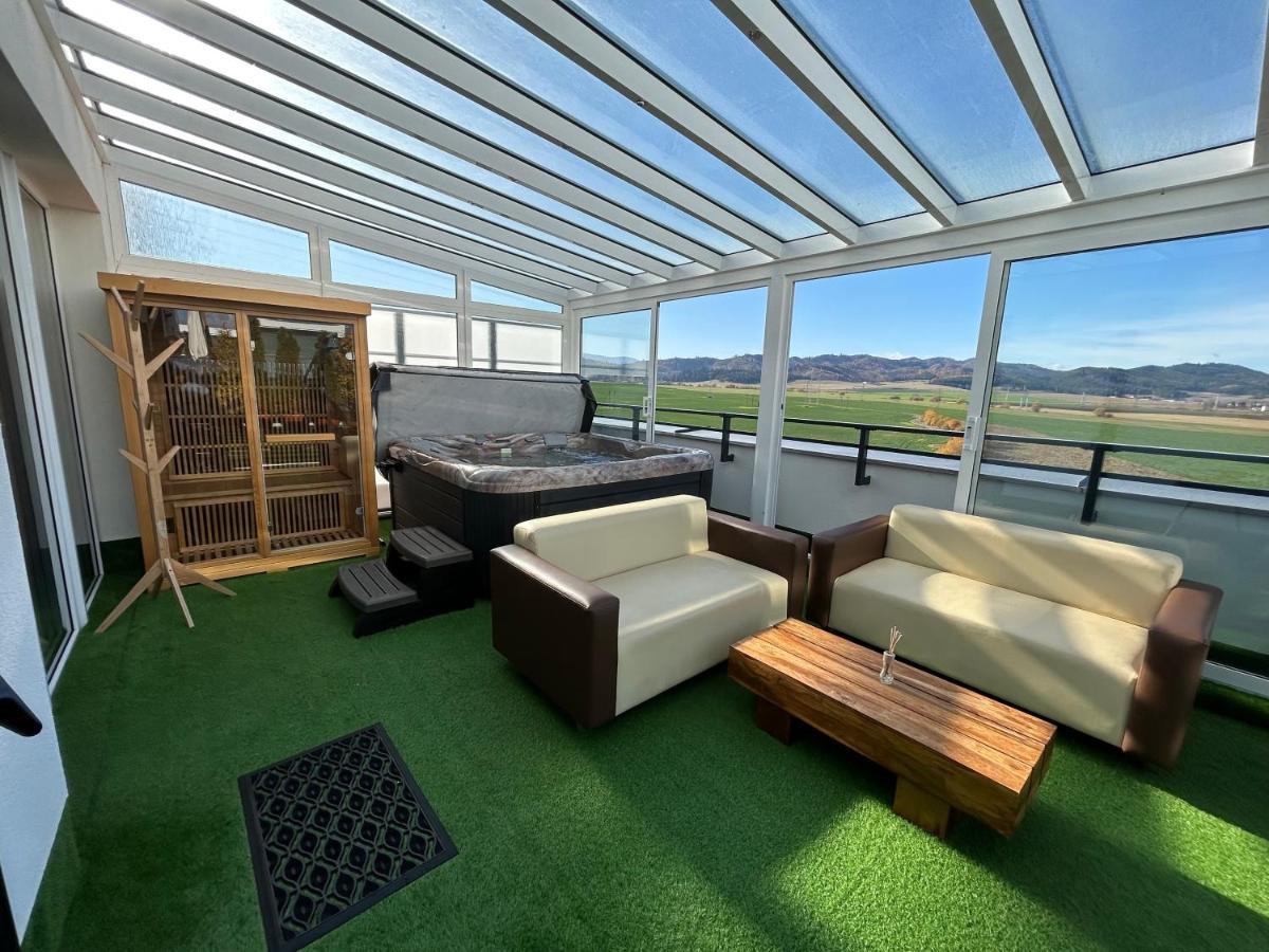 Tatra Billetee Apartman S Luxusnym Vyhladom Na Vysoketatry A Sukromnym Wellness โปปรัด ภายนอก รูปภาพ