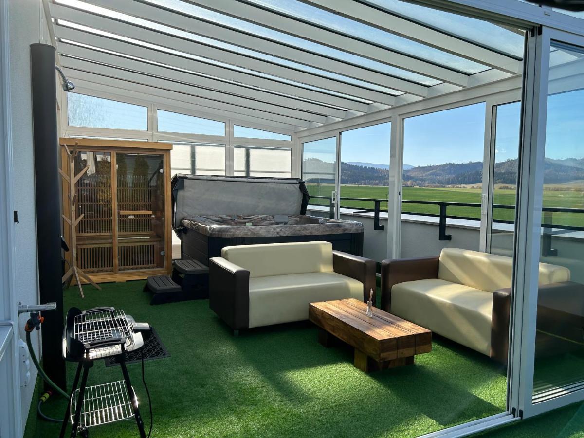 Tatra Billetee Apartman S Luxusnym Vyhladom Na Vysoketatry A Sukromnym Wellness โปปรัด ภายนอก รูปภาพ